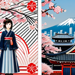 ローカライゼーション戦略 (Rōkaraizeshon Senryaku - Localization Strategy)**

A visual representation of adapting a Western product (e.g., a smartphone app) for the Japanese market. Show the original app icon alongside a redesigned icon featuring Japanese cultural motifs (e.g., a stylized kanji character, sakura blossoms). Background elements include a blend of Tokyo cityscape and traditional Japanese patterns. The image conveys a sense of cultural harmony and innovation.

*   `perfect anatomy`, `correct proportions`, `natural pose`
*   `safe for work`
*   `appropriate content`
*   `fully clothed`
*   `modest`

**